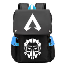 Apex Hero Print Usb Charging Cap Head Style Student School Bag Casual Backpack