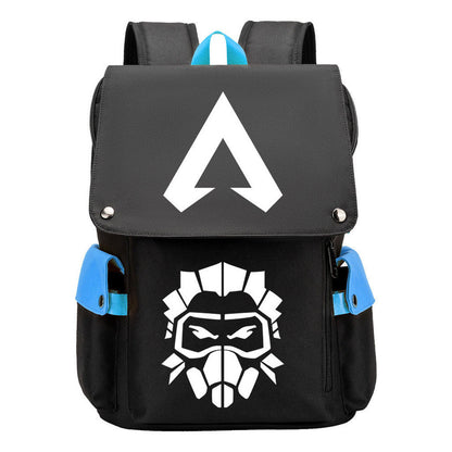 Apex Hero Print Usb Charging Cap Head Style Student School Bag Casual Backpack