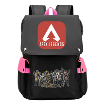 Apex Hero Print Usb Charging Cap Headpiece Student Backpack Leisure Backpack