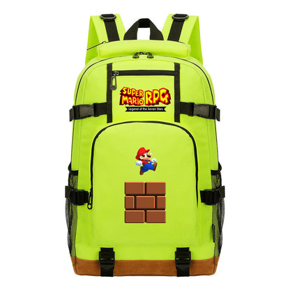 Super Mario Printed Youth Backpack For Leisure Travel Backpack