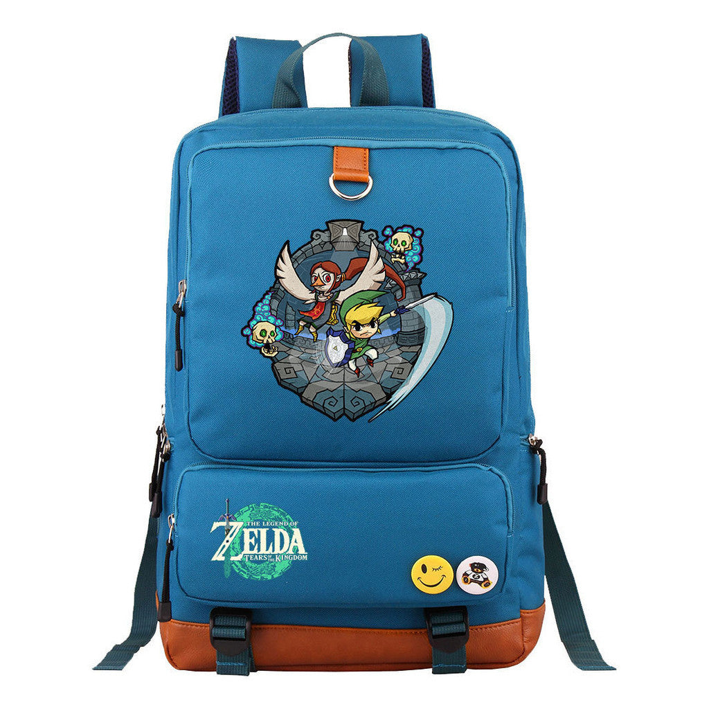 Printed Teenage Student Backpack, Travel Bag, Men's And Women's Backpack