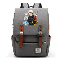 Anime Pirate King Luffy Printed Student School Bag Casual Belt Buckle Classic Backpack