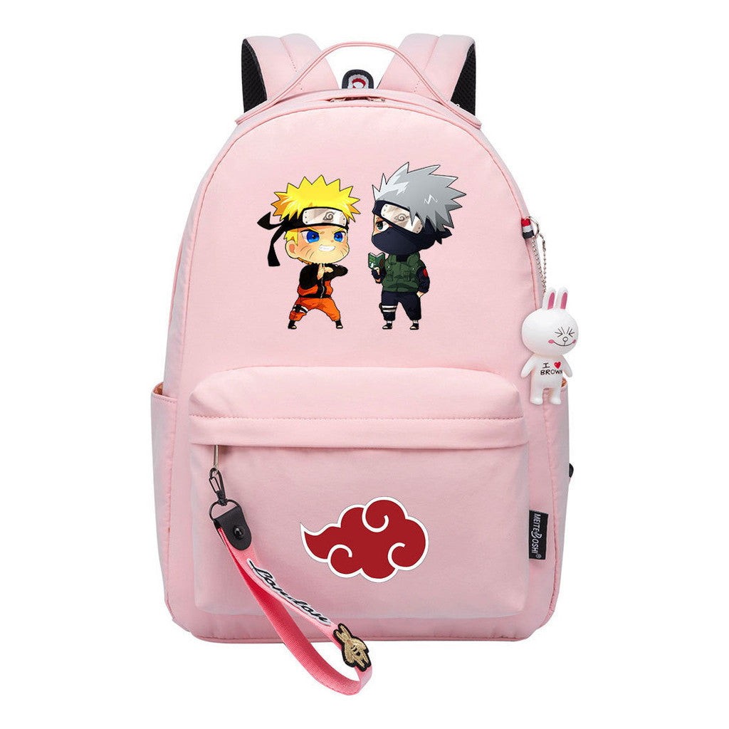 Naruto Printed Teenage Student Backpack, Casual Bag, Girl Backpack