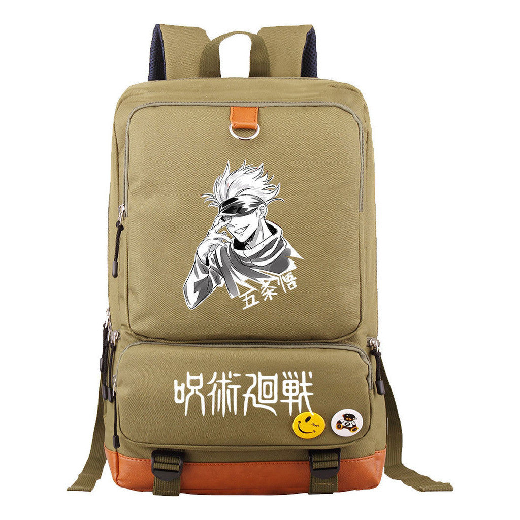 Cartoon Spell Back To War Schoolbags For Young Students And Backpacks For Men And Women.