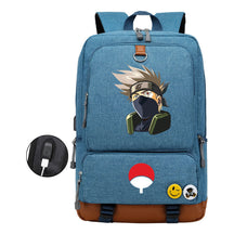 Naruto Print Usb Youth Student Backpack Leisure Travel Backpack