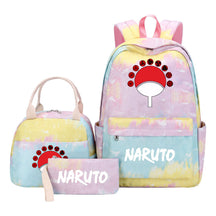 Naruto Student Girl Backpack Lunch Bag Three Piece Set Backpack Set