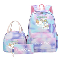 Game Corner Biology Youth Student Girls School Bag Lunch Bag Three Piece Set Backpack Set