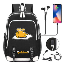 Comic Egg Yolk Lazy Egg Teenage Student Backpack Usb Boys And Girls Casual Backpack
