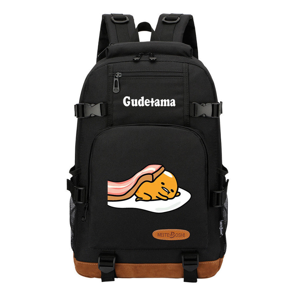 Lazy Teenage Student Backpack, Boys And Girls Backpack