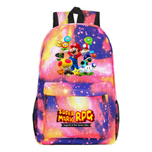 Super Mario Starry Sky Youth Student Backpack For Men And Women's Leisure Travel Backpack