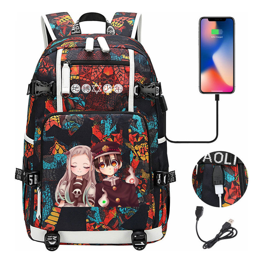 Usb Large Capacity Youth Student Backpack For Men And Women's Leisure Travel Backpack