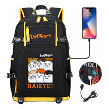Volleyball Youth Usb Large Capacity Youth Student School Bag Men's And Women's Leisure Travel Backpack