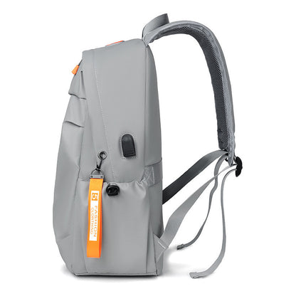 Usb Backpack For Men's Business Computer Bag, Casual Large Capacity Lightweight Sports Bag, Backpack