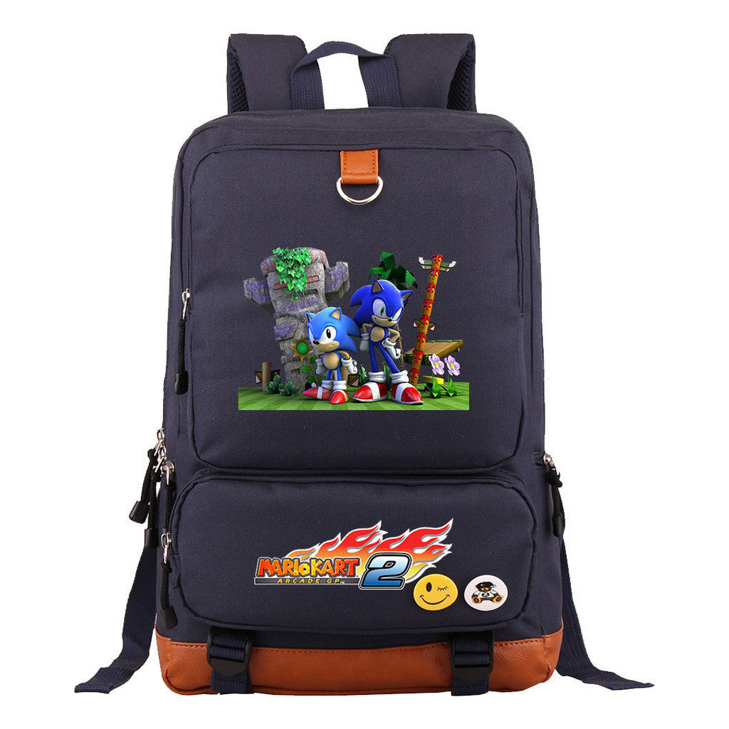 Super Mario Print Youth Student Backpack, Travel Bag, Men's And Women's Backpack