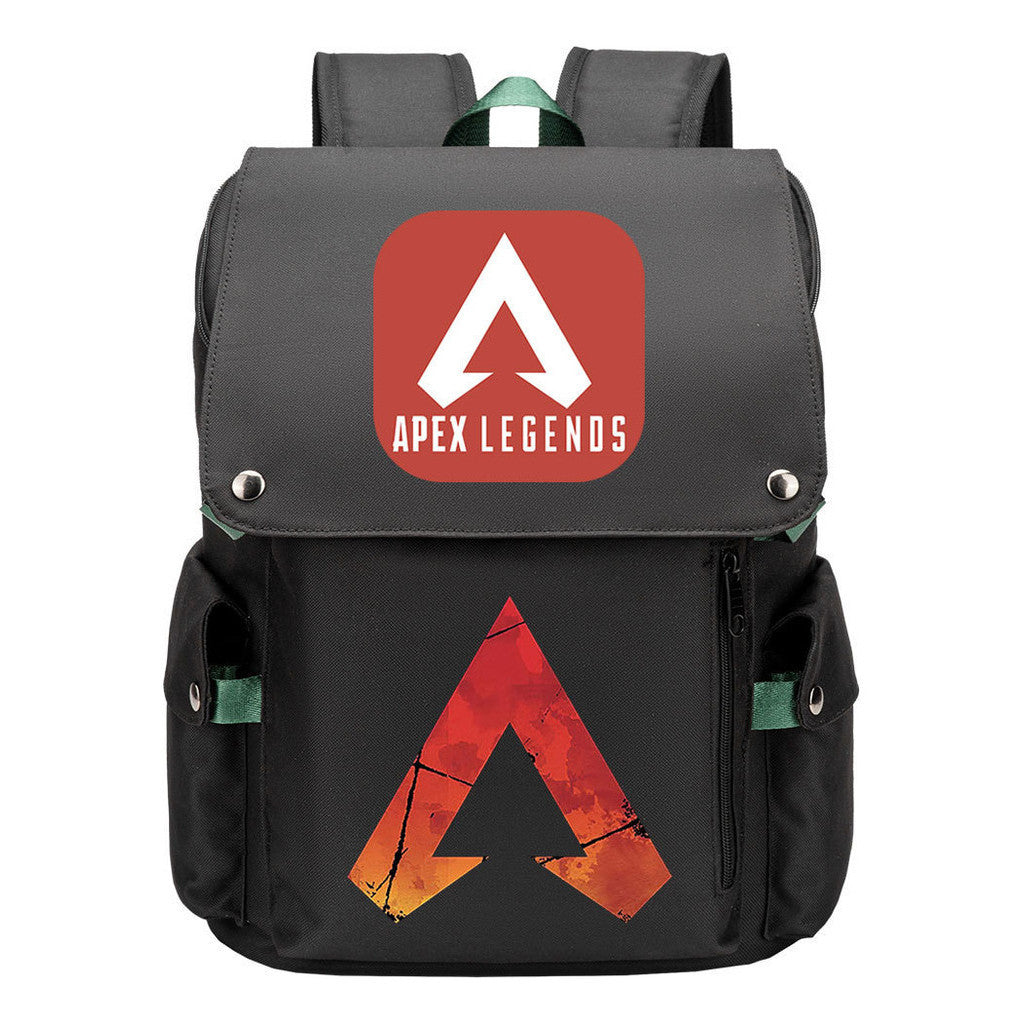 Apex Hero Print Usb Charging Cap Headpiece Student Backpack Leisure Backpack