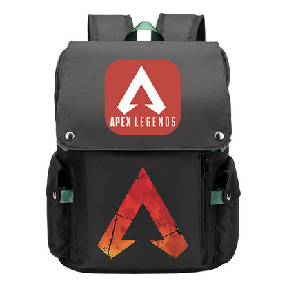 Apex Hero Print Usb Charging Cap Headpiece Student Backpack Leisure Backpack