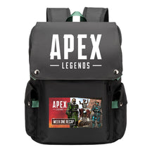 Apex Hero Print Usb Charging Cap Head Style Student School Bag Casual Backpack