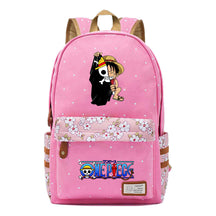 Anime Pirate Wang Lufei Printed Book Bag Fragmented Flower Leisure Backpack