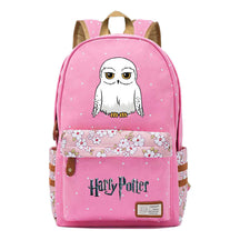 School Of Witchcraft And Wizardry Student Backpack With Floral Canvas Backpack