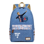 Football Star Neymar Printed Youth School Backpack For Primary And Secondary School Students, Fashionable And Casual Backpack