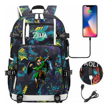 Game Zelda Legend Printed Youth Student Backpack For Men And Women With Large Capacity Leisure Travel Backpack