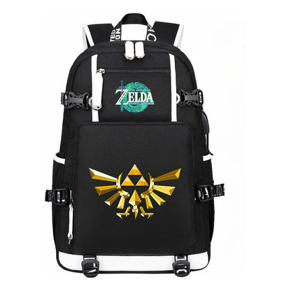 Legend Of Zelda Printed Backpack For Men And Women With Large Capacity Leisure Travel Backpack