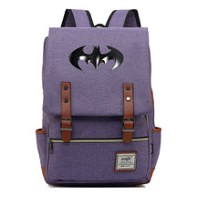 Superhero Batman Print Student Backpack Casual Belt Buckle Classic Backpack