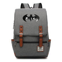 Superhero Batman Print Student Backpack Casual Belt Buckle Classic Backpack