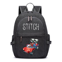 Anime Star Baby Stitch Printed Youth Student Backpack For Men And Women With Casual Woven Straps Backpack