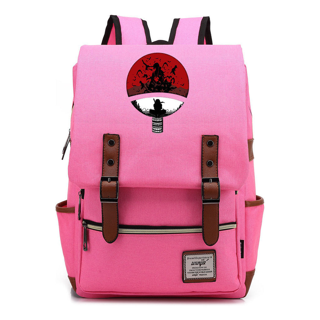 Naruto Printed Schoolbag Leisure Belt Buckle Classic Backpack Young Students