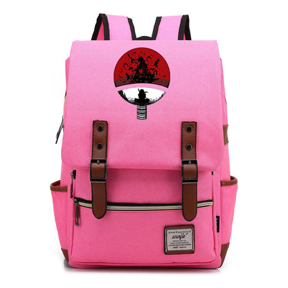 Naruto Printed Schoolbag Leisure Belt Buckle Classic Backpack Young Students