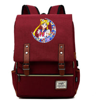 Beautiful Girl Warrior Youth Student School Bag Usb Men's And Women's Leisure Backpack