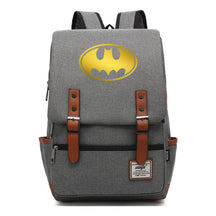 Golden Hero Batman Printed Youth Student School Bag Casual Belt Buckle Classic Backpack