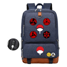 Naruto Printed Usb Student Backpack For Leisure Travel Backpack