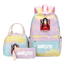 Naruto Student Girl Backpack Lunch Bag Three Piece Set Backpack Set