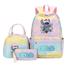 Interstellar Baby Stitch Youth Student Girls School Bag Lunch Bag Three Piece Set Backpack Set