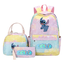 Interstellar Baby Stitch Youth Student Girls School Bag Lunch Bag Three Piece Set Backpack Set