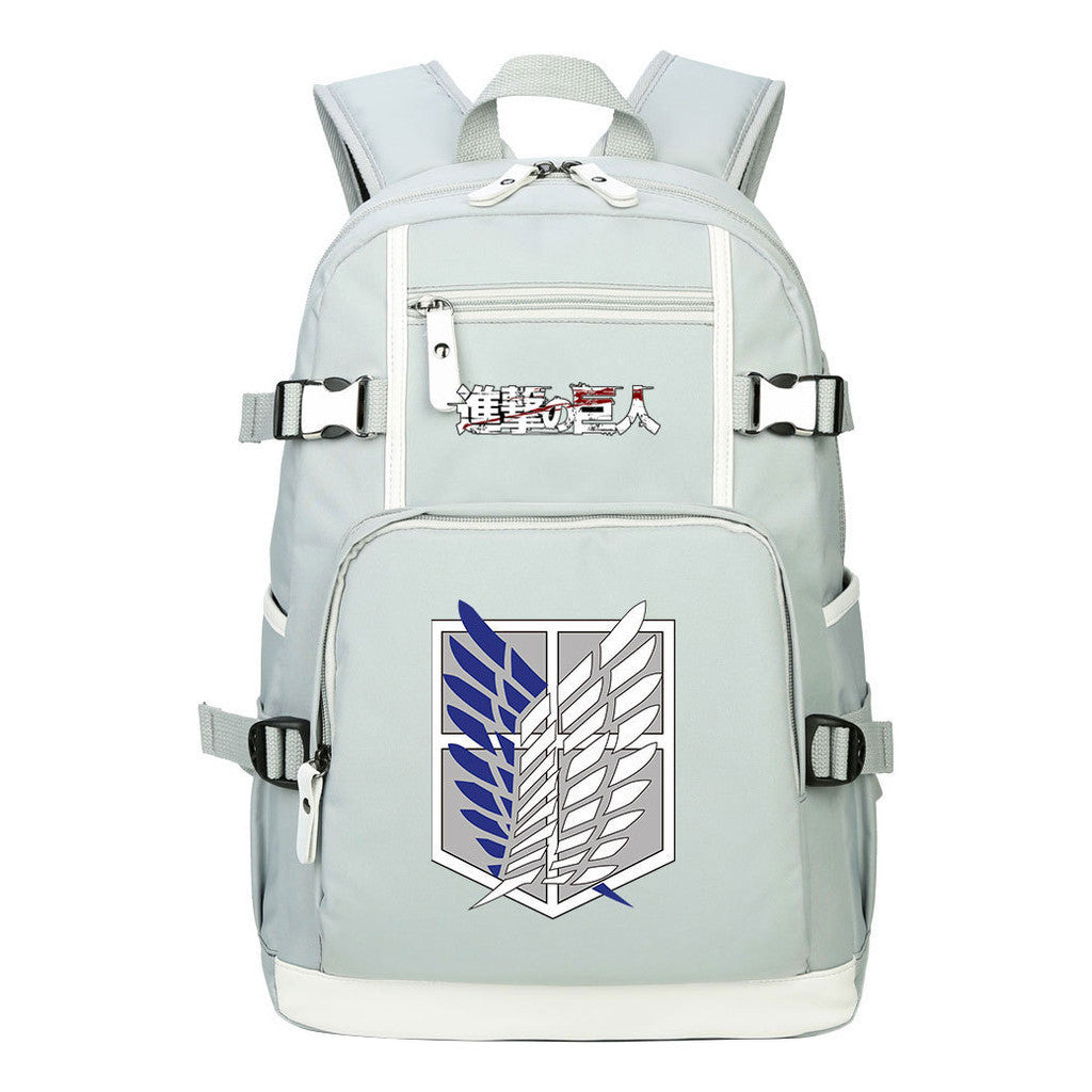 Giant Wings Of Cartoon And Anime Attack Student Backpacks, Men's And Women's Backpacks, Leisure Travel Backpacks