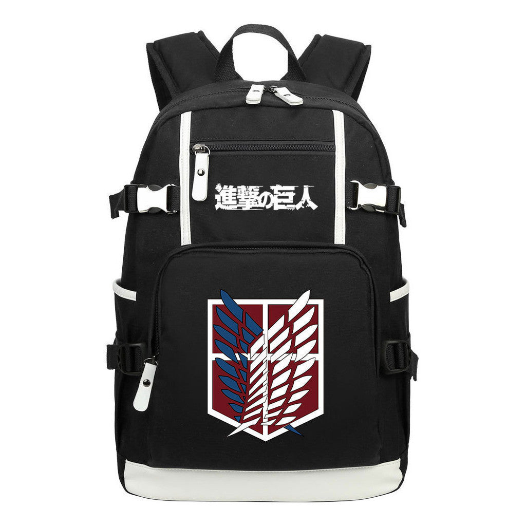 Giant Wings Of Anime Attack, Youth Student School Bag, Men's And Women's Backpack, Leisure Travel Backpack