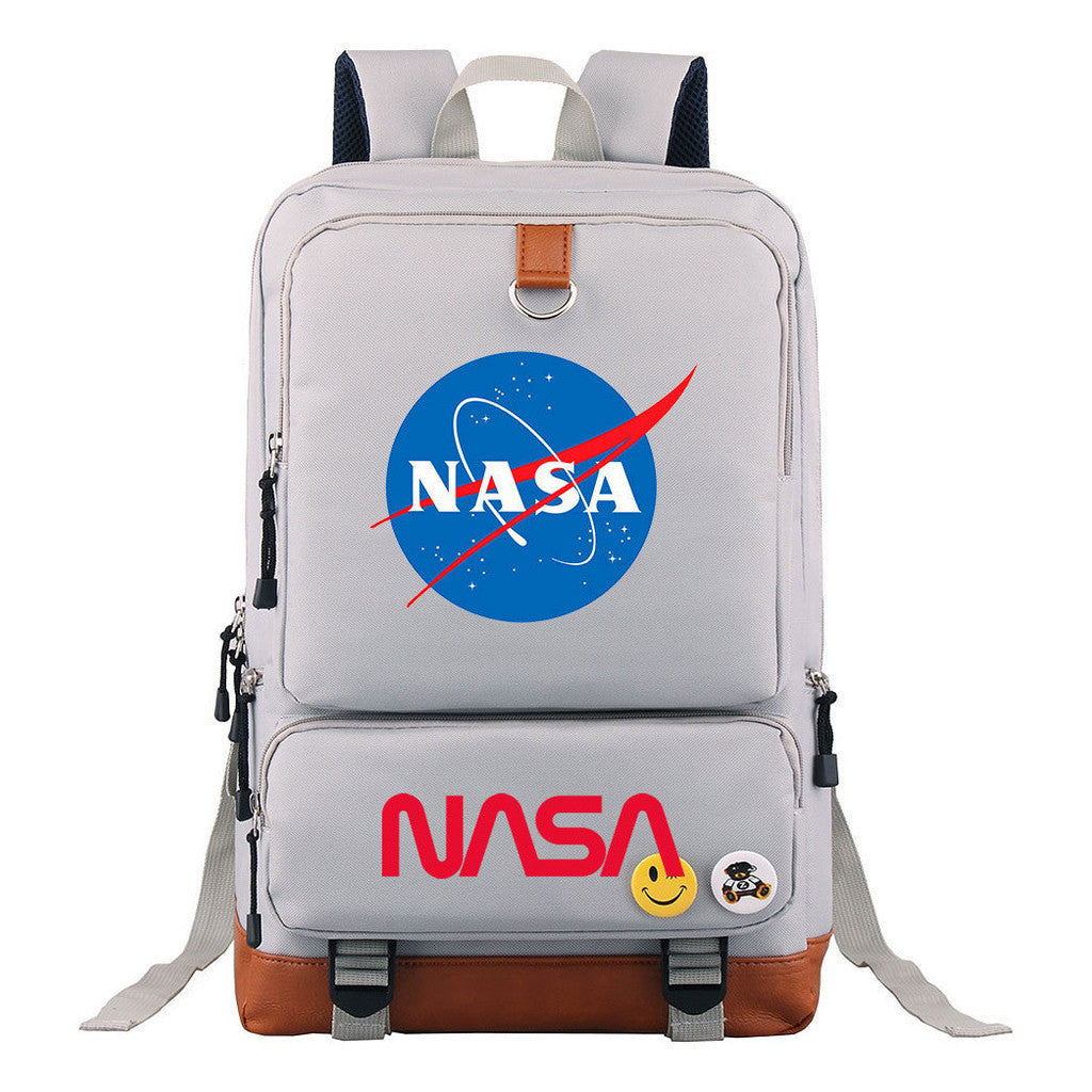 Nasa Fashion Printed Youth Student School Bag Large Capacity Travel Bag Men's And Women's Backpack