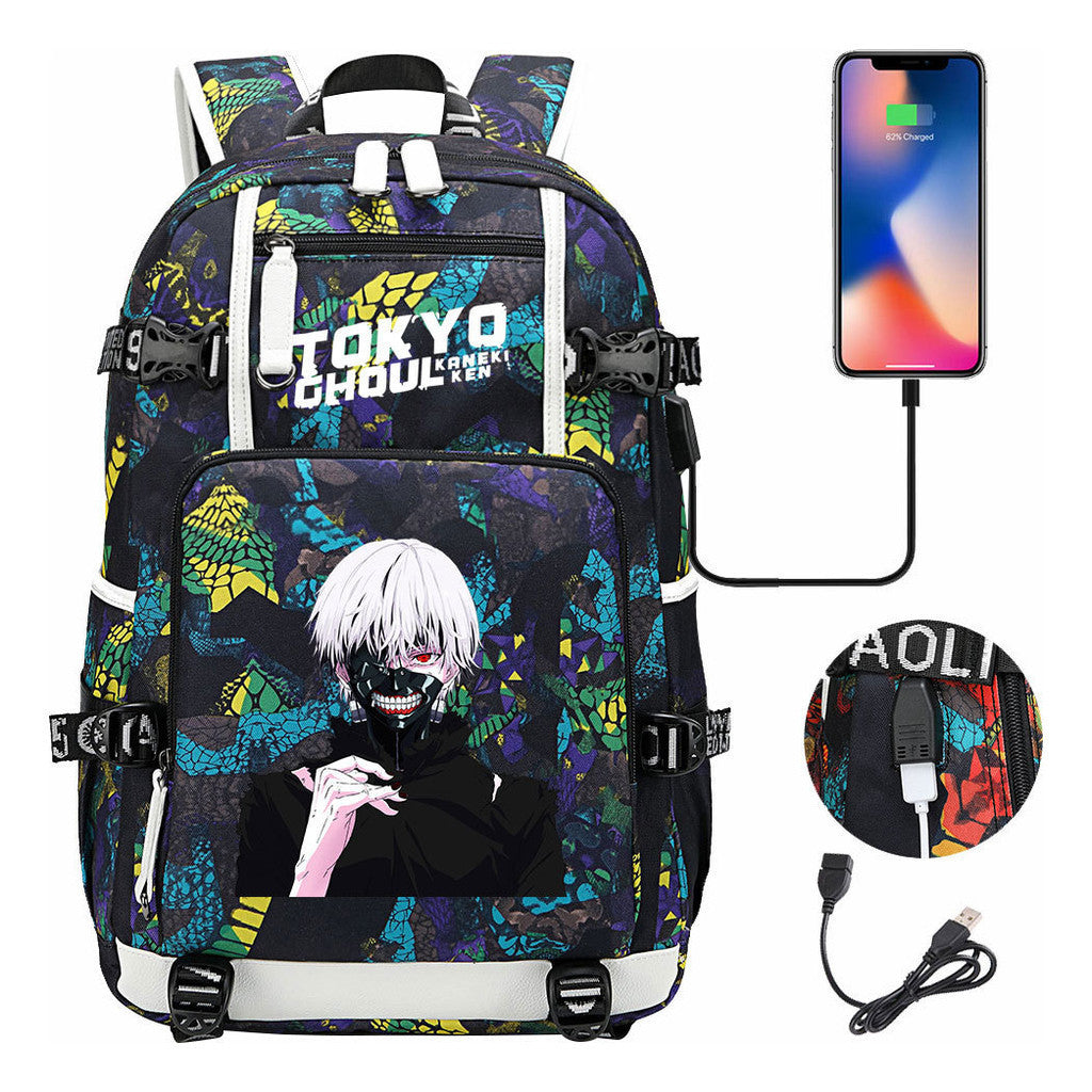 Usb Large Capacity Student Backpack For Leisure Travel Backpack