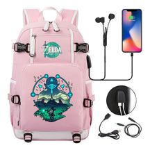 Printed Youth Student School Bag Large Capacity Leisure Travel Backpack