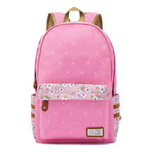 Printed Teenage Girl Student Backpack Casual Canvas Backpack