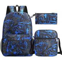 Starry Sky Youth Student School Bag Three Piece Set For Men And Women Backpack Set