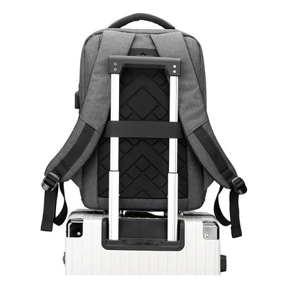 Usb Backpack, Large Capacity Computer Bag, Casual Student Backpack, Minimalist Travel Bag