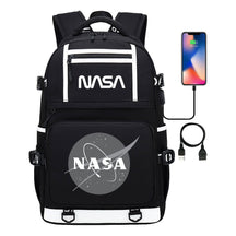 Fashionable Space Printed Usb Student Backpack Backpack Leisure Travel Backpack