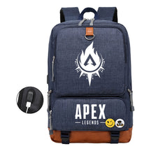 Apex Hero Print Usb Student Backpack Leisure Travel Backpack