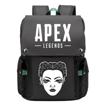 Apex Hero Print Usb Charging Head Youth School Bag Casual Backpack
