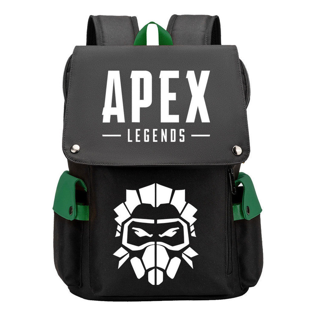 Apex Hero Print Usb Charging Head Youth School Bag Casual Backpack
