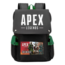 Apex Hero Print Usb Charging Cap Head Style Student School Bag Casual Backpack